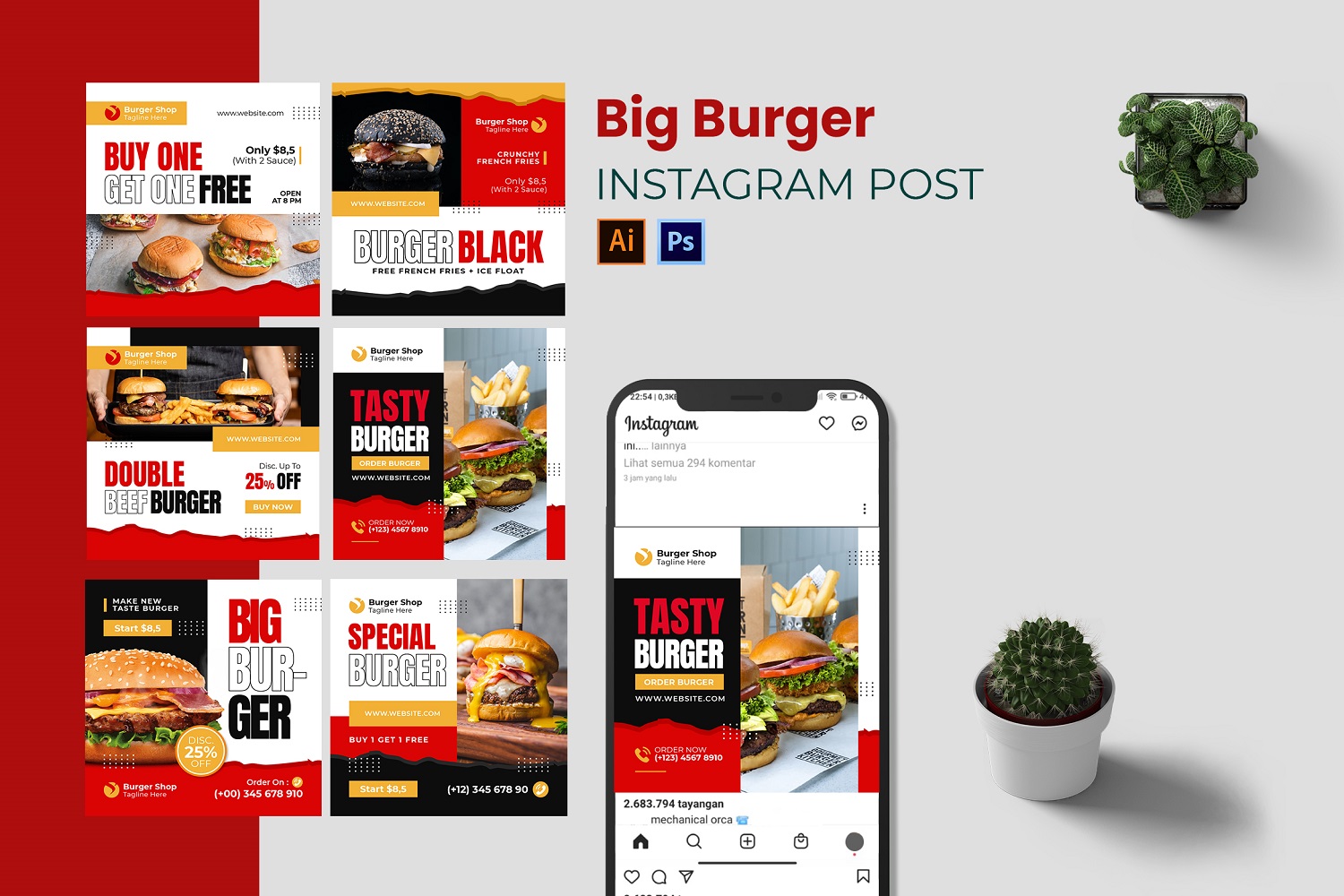 Big Burger Instagram Postt