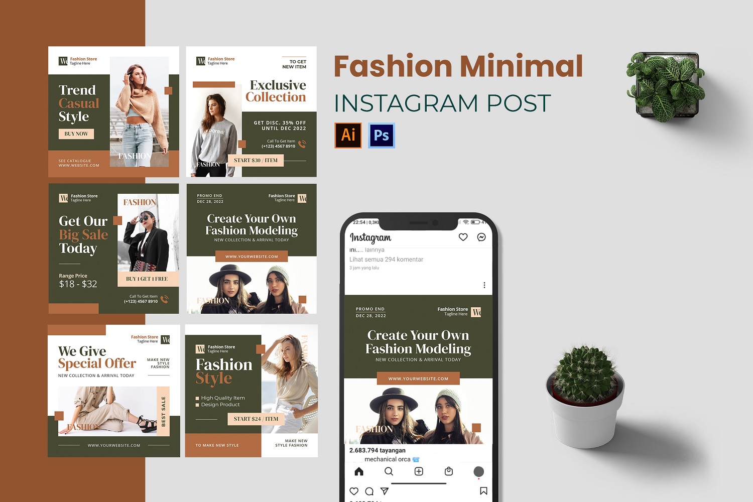 Fashion Minimal Instagram Post