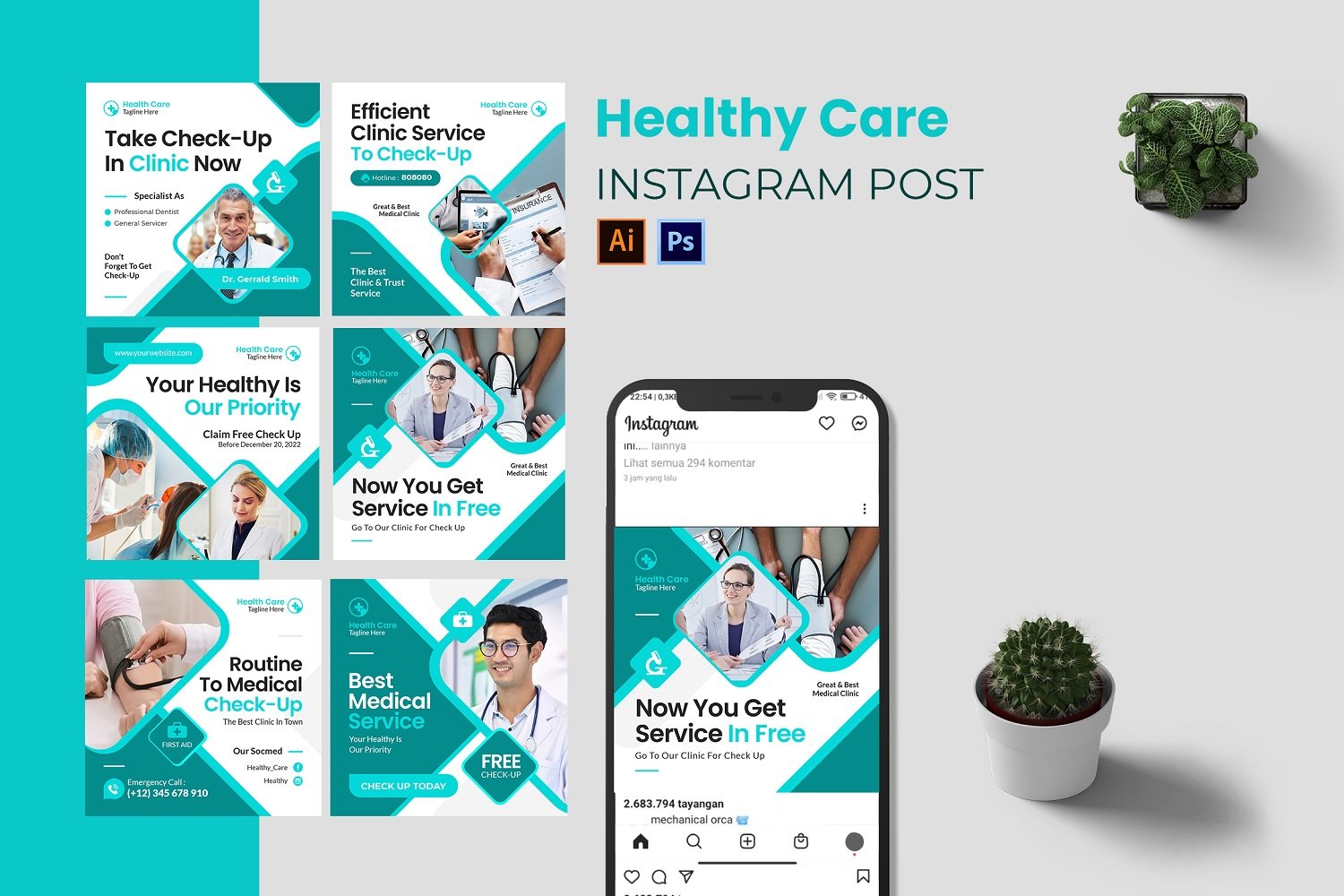 Healthy Care Instagram Post