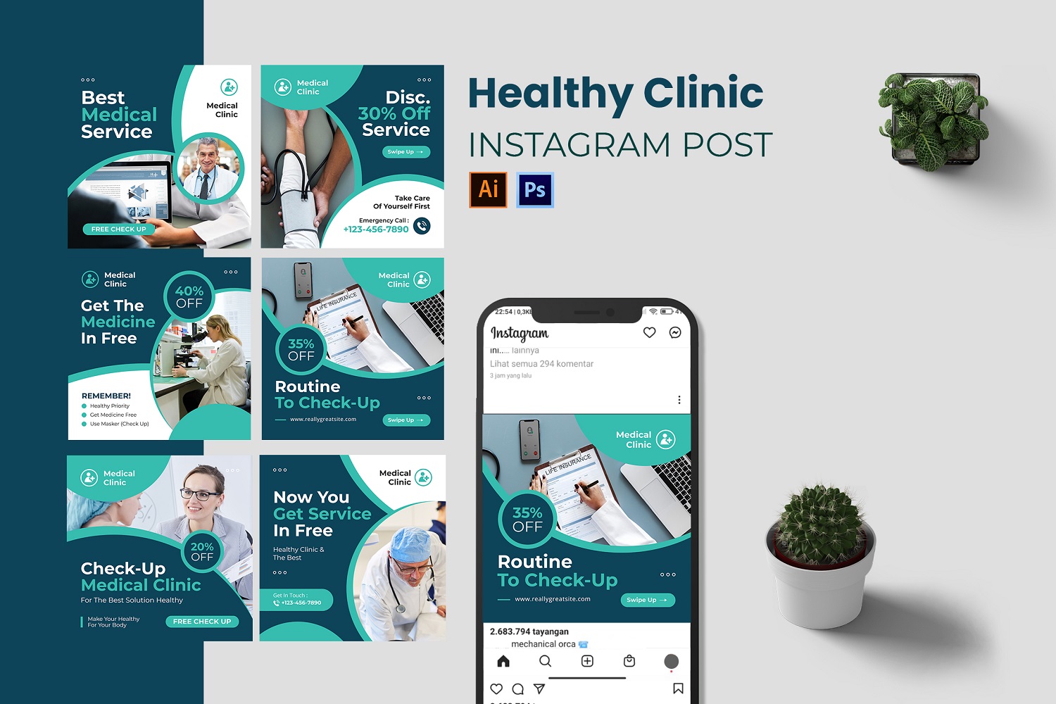 Healthy Clinic Instagram Post