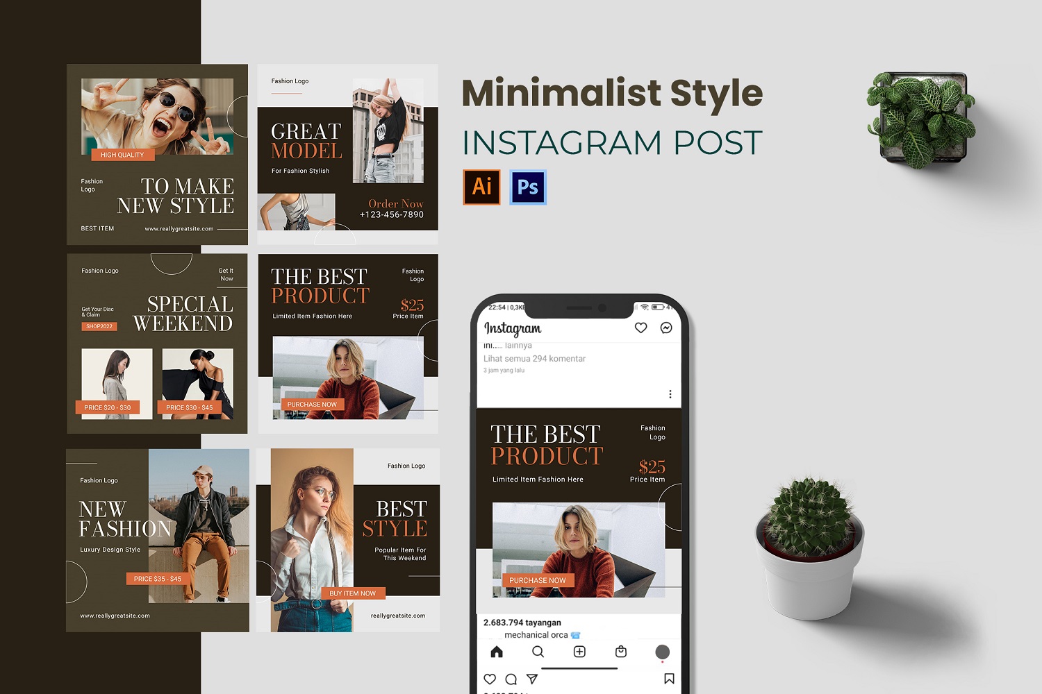 Minimalist Style Instagram Post