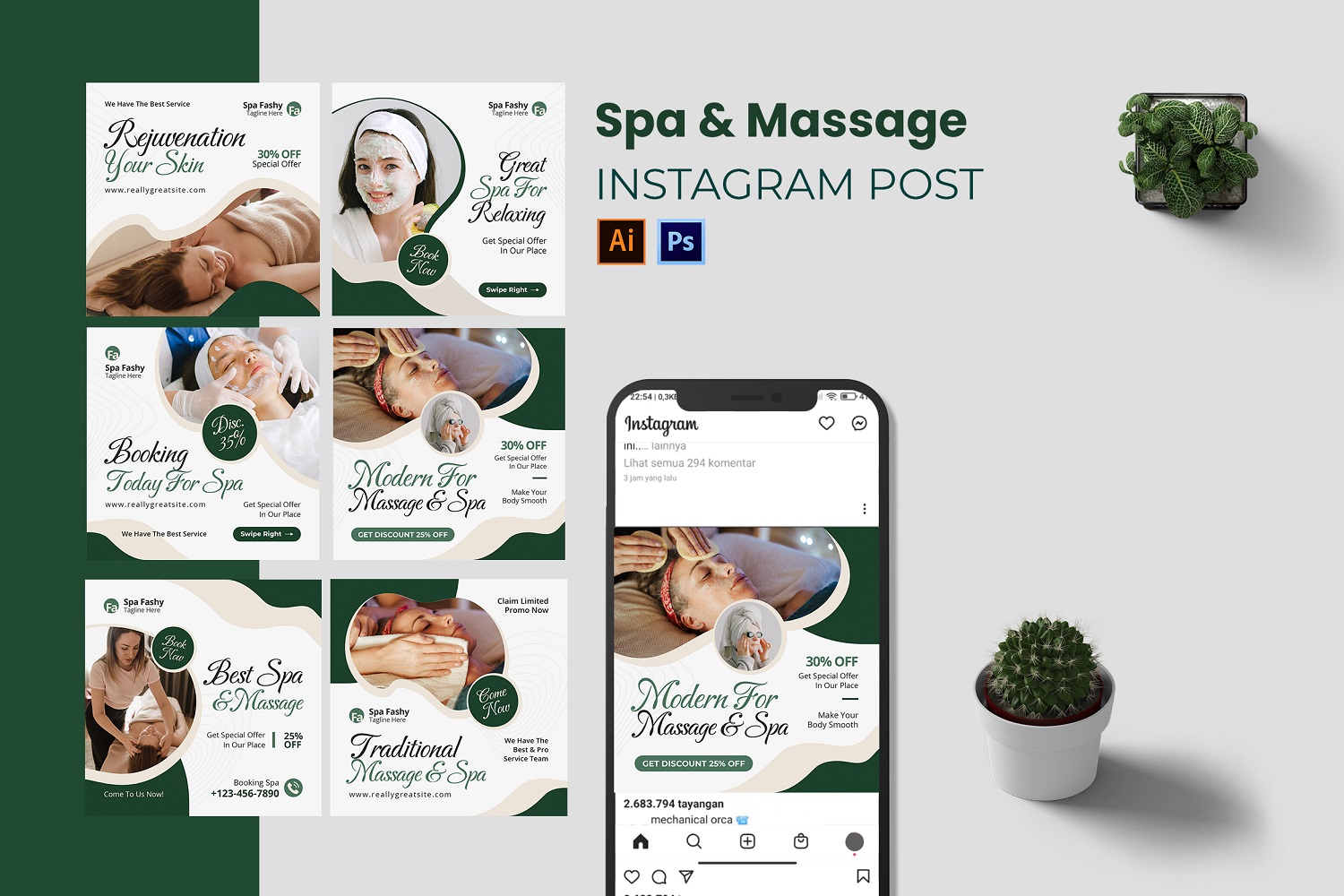 Spa and Massage Instagram Post