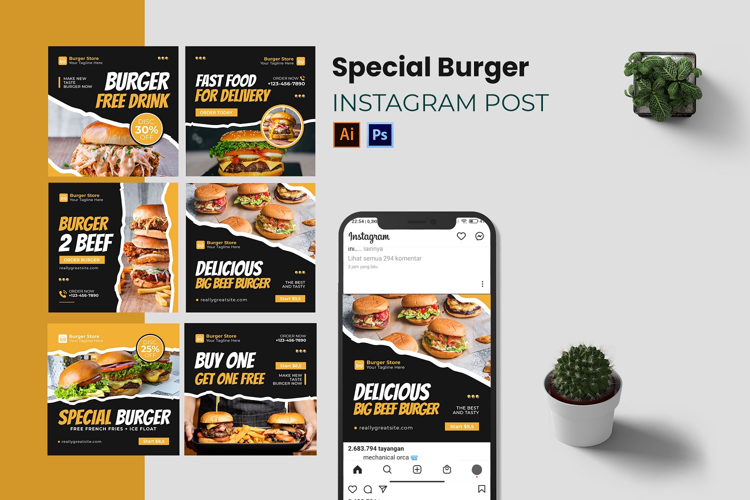 Special Burger Instagram Post