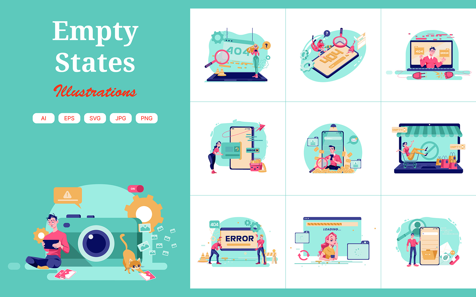 M347_Empty States Illustration Pack