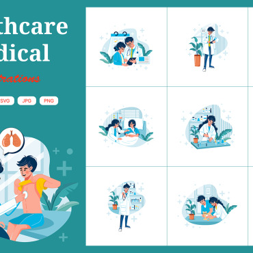 Care Clinic Illustrations Templates 220116