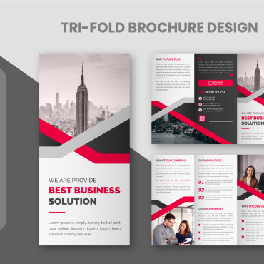 Trifold Brochure Corporate Identity 220245