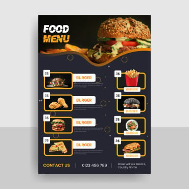 Menu Flyer Corporate Identity 220339