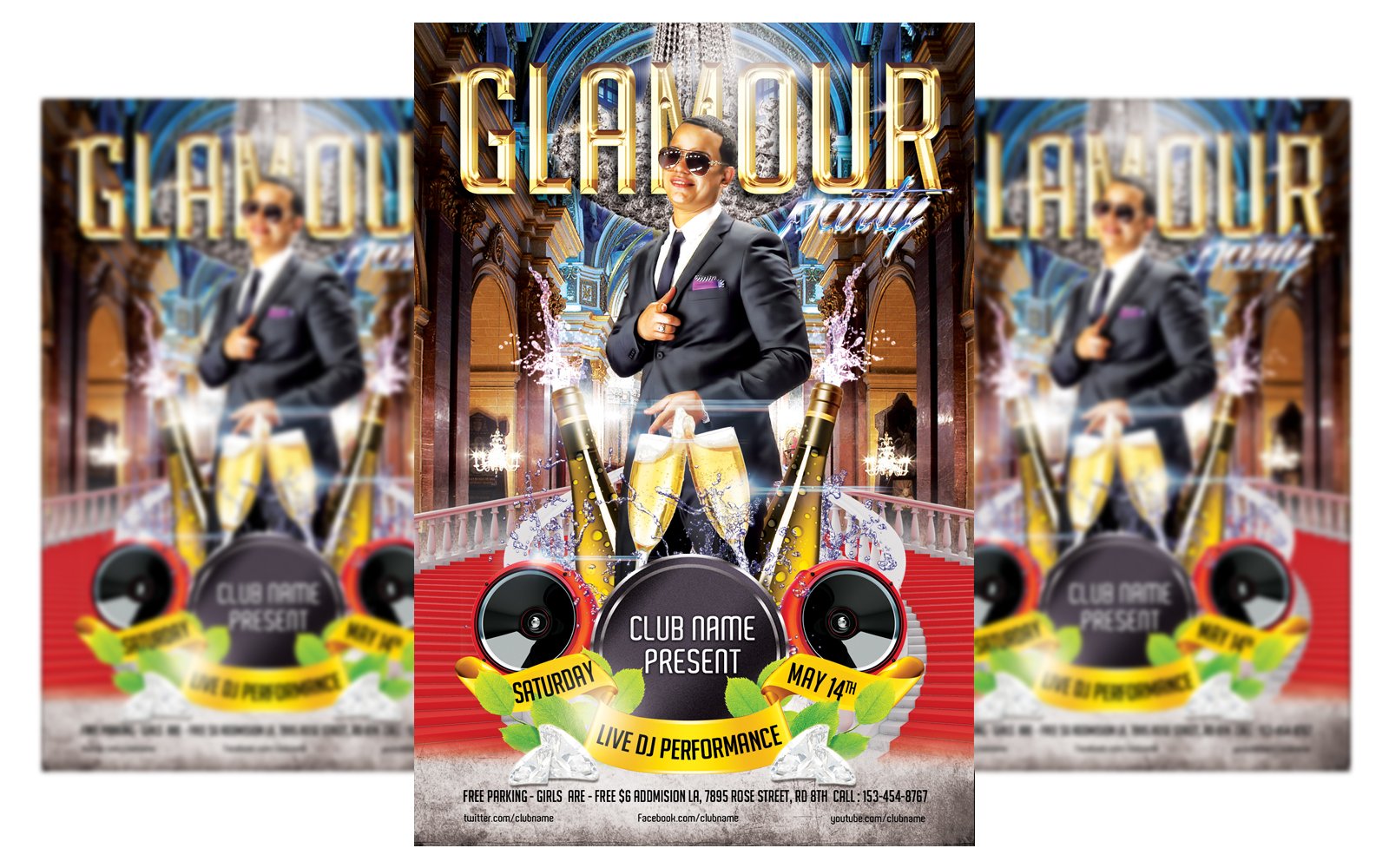 Glamour Party Flyer Template