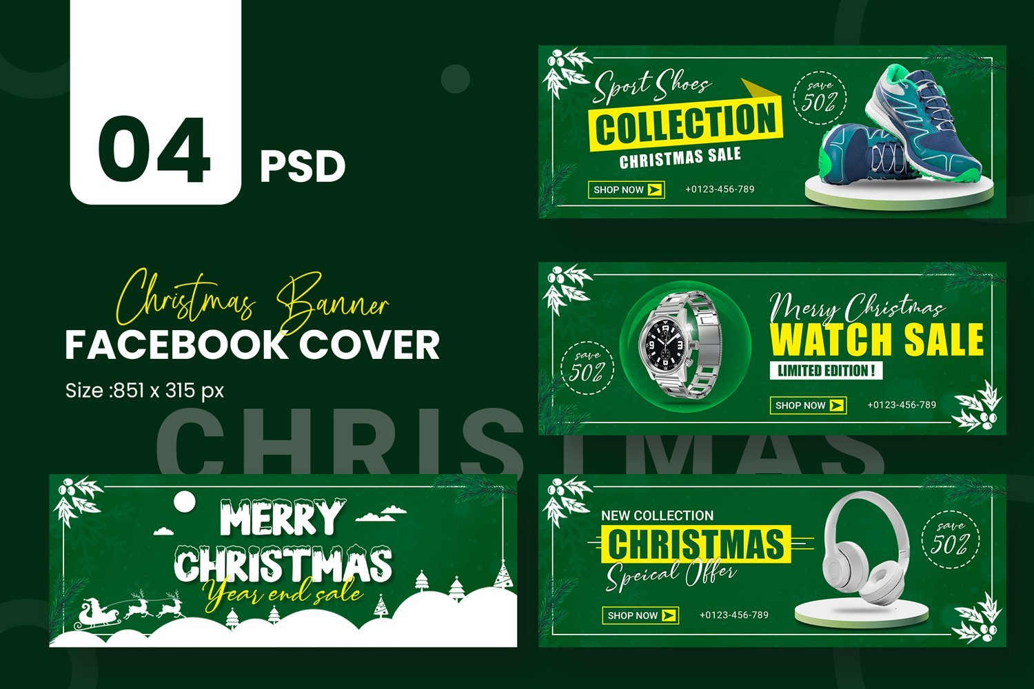 Christmas Facebook Timeline Covers Social Media