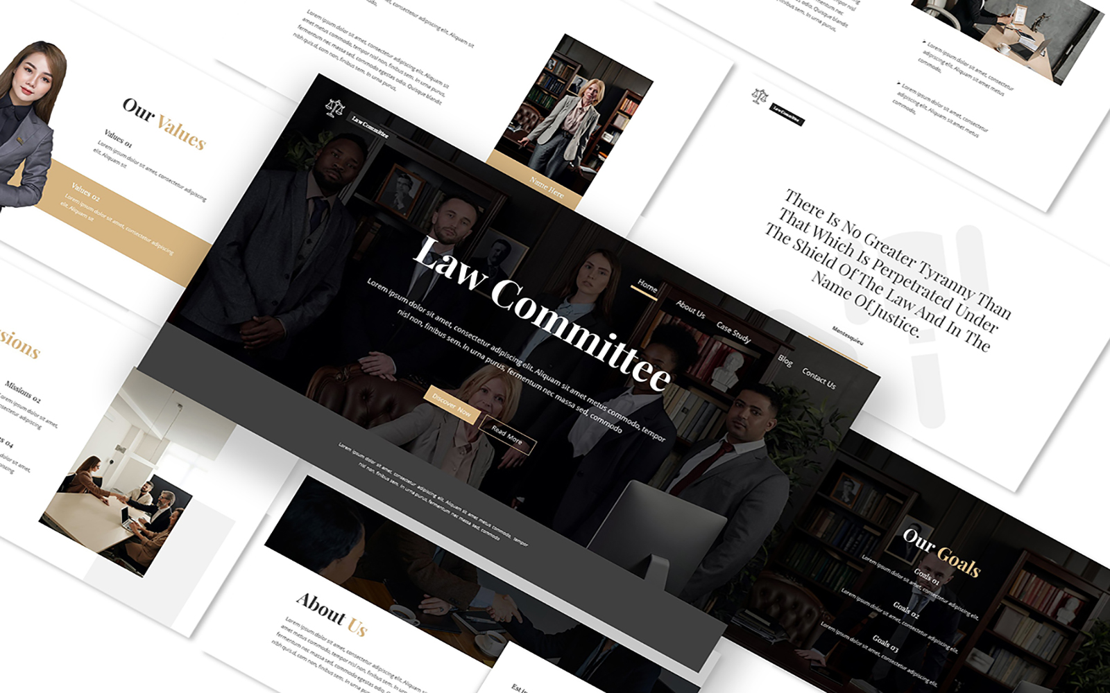 Law Committee Google Slides Template