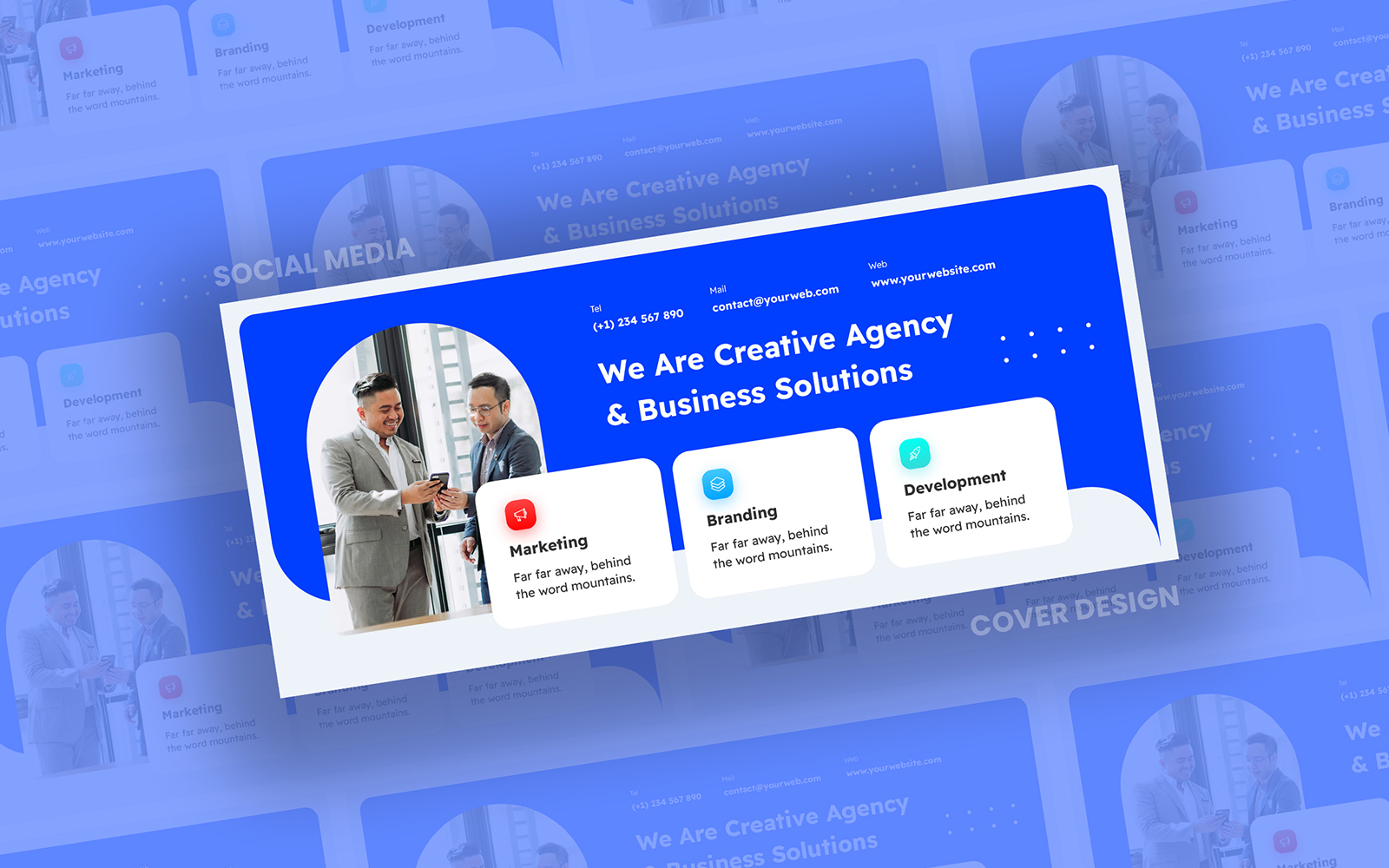 Facebook & Twitter Cover - Creative Corporate