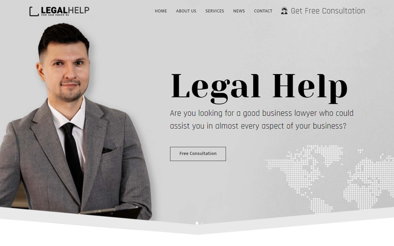 Law Expert And Legal Firm Responsive Website Template