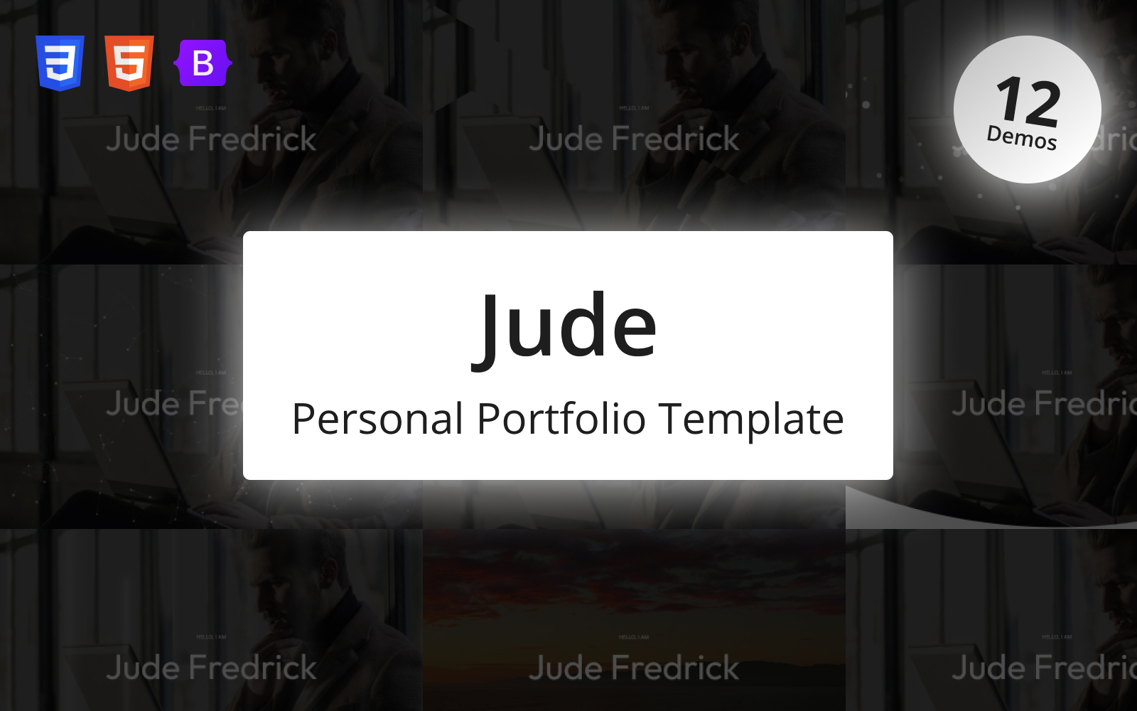 Jude - Personal Portfolio Landing Page Template