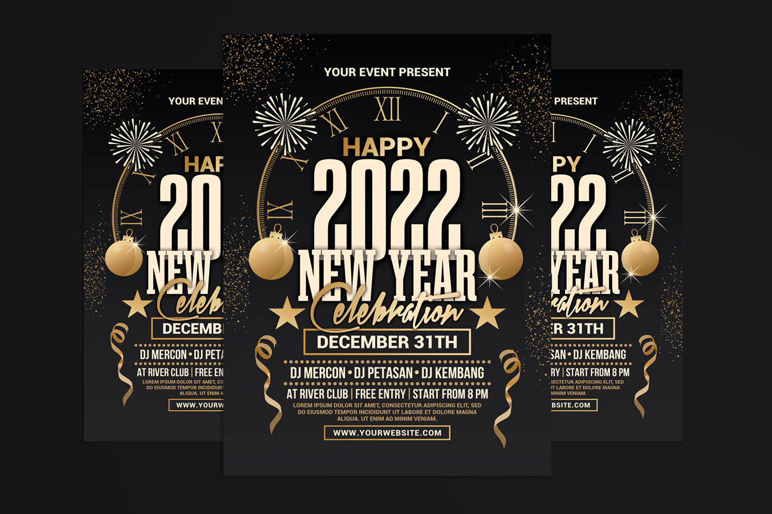 New Year Party Celebration Flyer