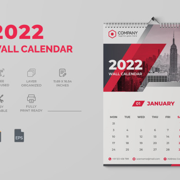 Calendar Wall Corporate Identity 220565