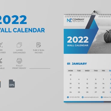 Calendar Wall Corporate Identity 220571