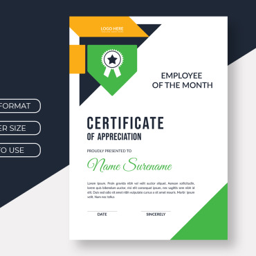 Theme Graphic Certificate Templates 220658