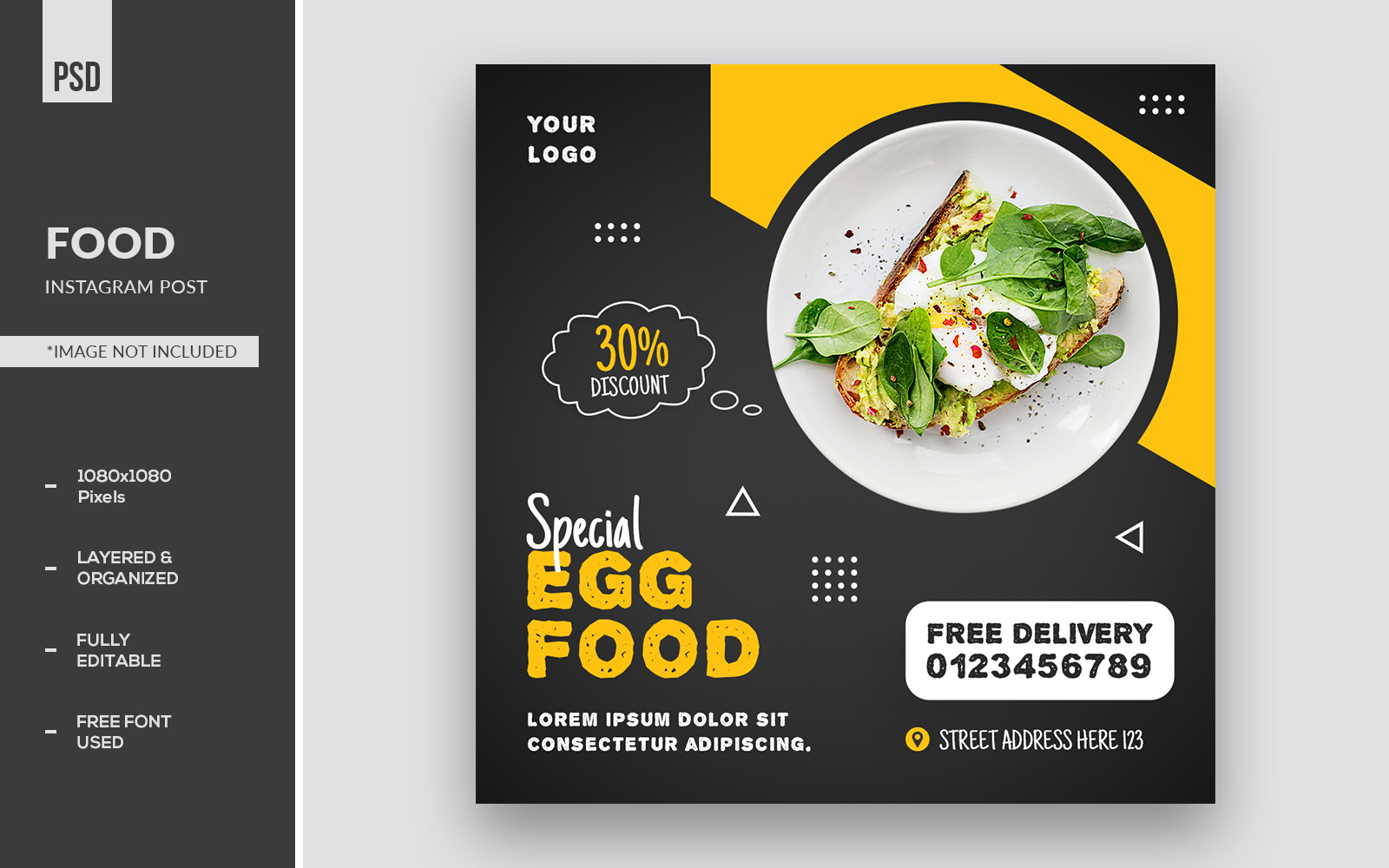Special Egg Food Instagram Post