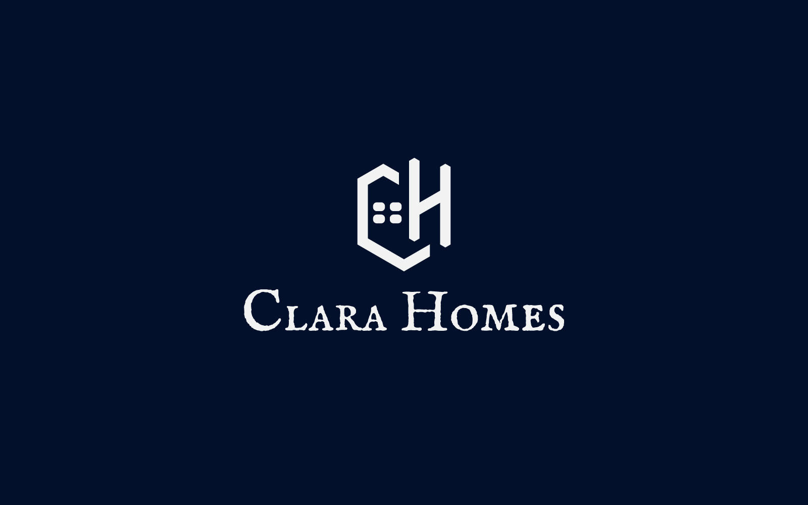 Initial letter C+H logo design