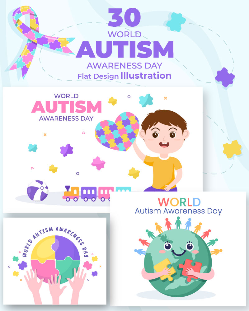 30 World Autism Awareness Day Illustration