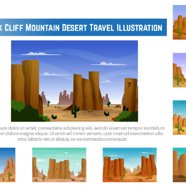 Cliff Mountain Illustrations Templates 220954