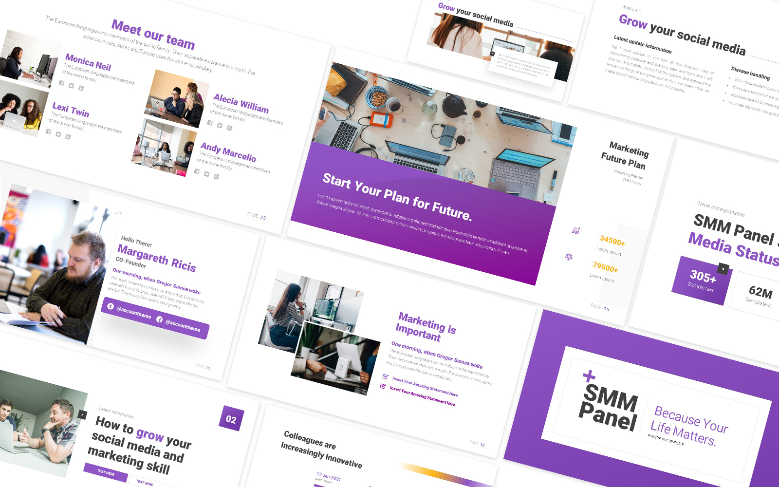 SMM Panel Google Slides Template