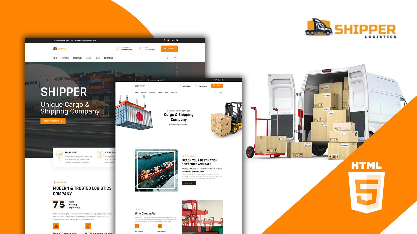 Shipper Shiping And Logistics HTML5 Website Template