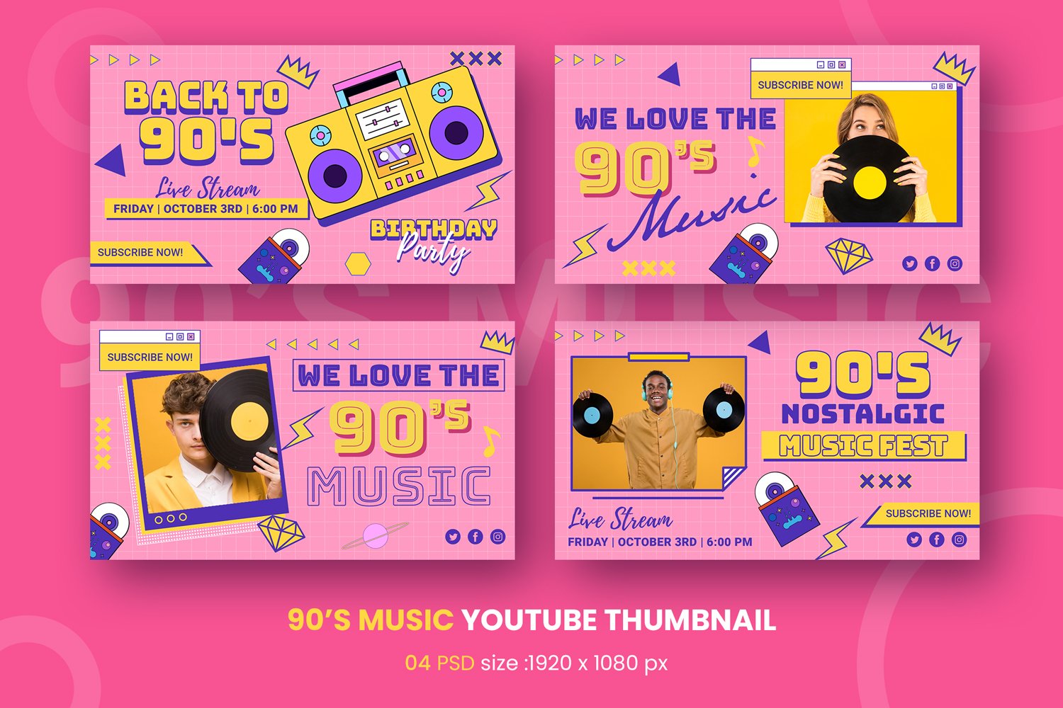 Back to 90s music  youtube thumbnail Social Media