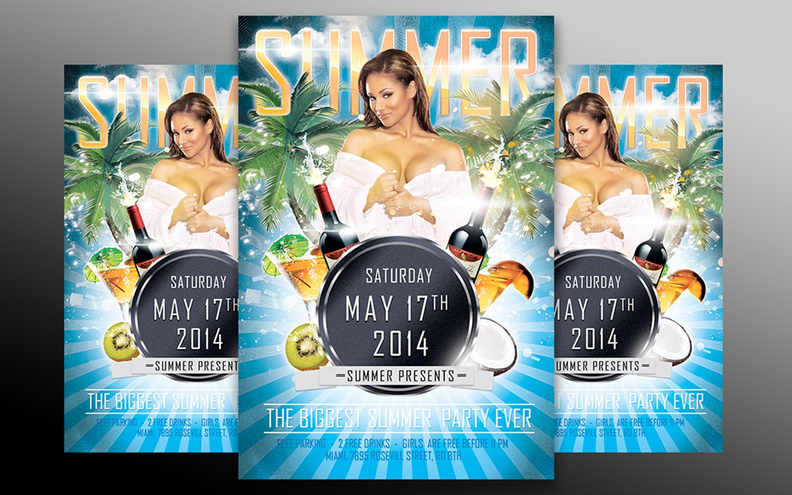 Summer Party Flyer Template