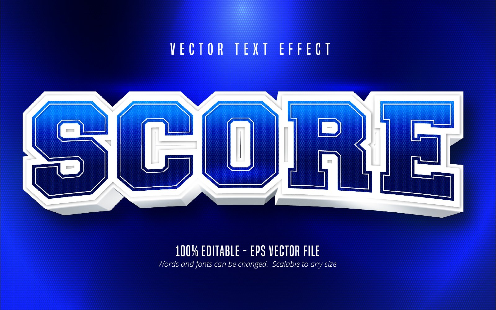 Score - Editable Text Effect, Cartoon Text Style, Graphics Illustration