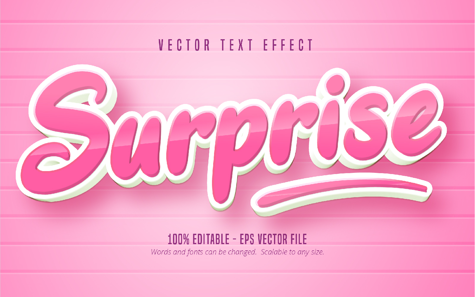 Surprise - Editable Text Effect, Cartoon Text Style, Graphics Illustration