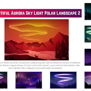 Aurora Borealis Illustrations Templates 221304