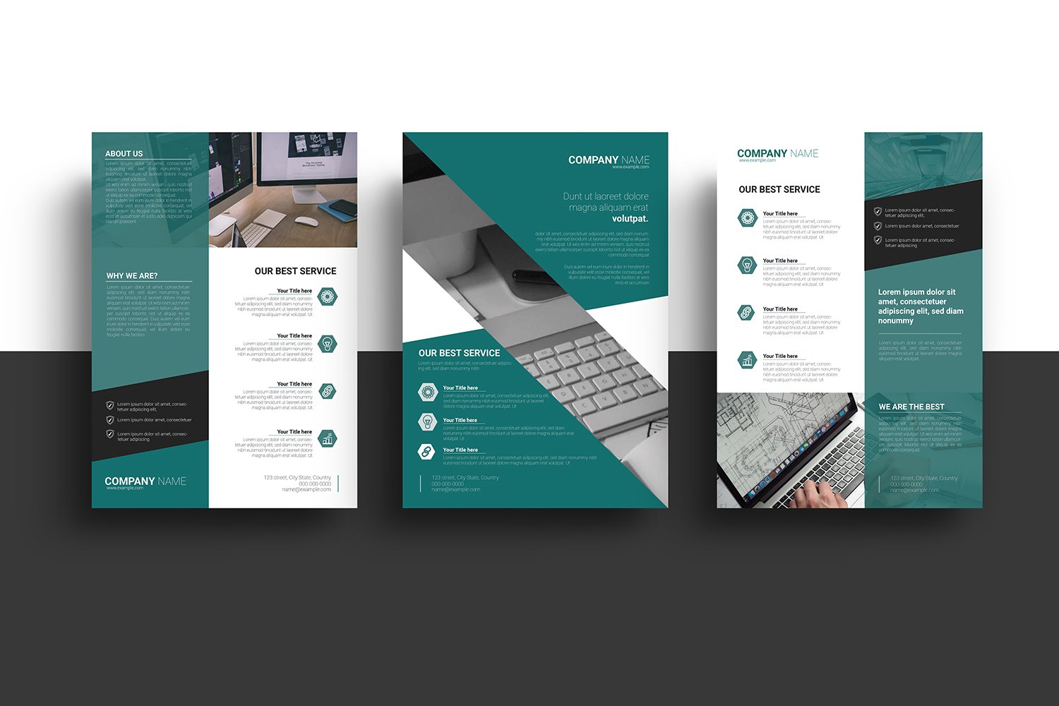 A4 Minimal Corporate Flyer Corporate Identity Template