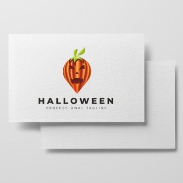 Logokidkidsnightorangepartypumpkinsaintsscaryshopstoretemplate  Logo Templates 221332