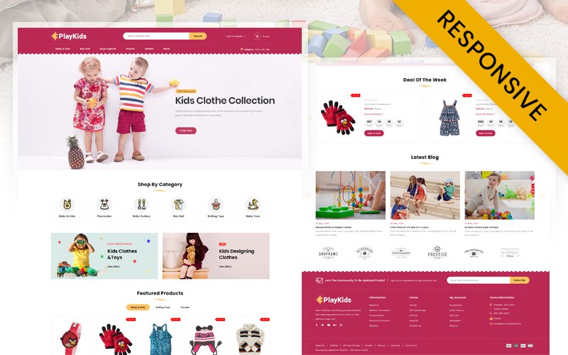 Playkids - Baby & Kids Store Elementor WooCommerce Responsive Theme