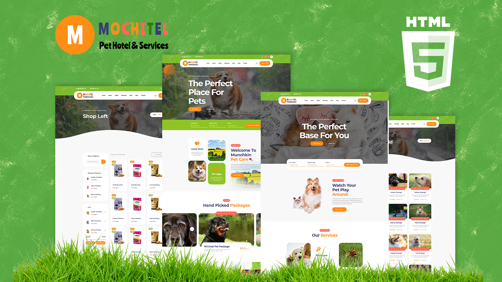 Motchitel Pet Care Shop And Services HTML5 Template