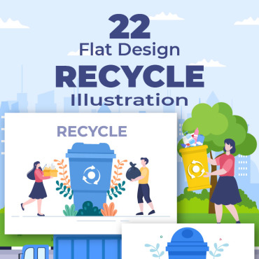 Recycle Trash Illustrations Templates 221386