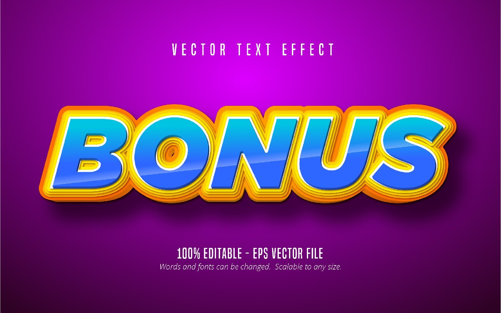 Bonus - Editable Text Effect, Comic And Cartoon Text Style, Graphics Illustration