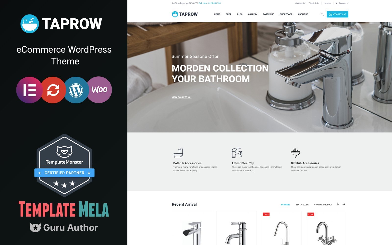 Taprow - Plumbing, Bathroom and Sanitary WooCommerce Theme