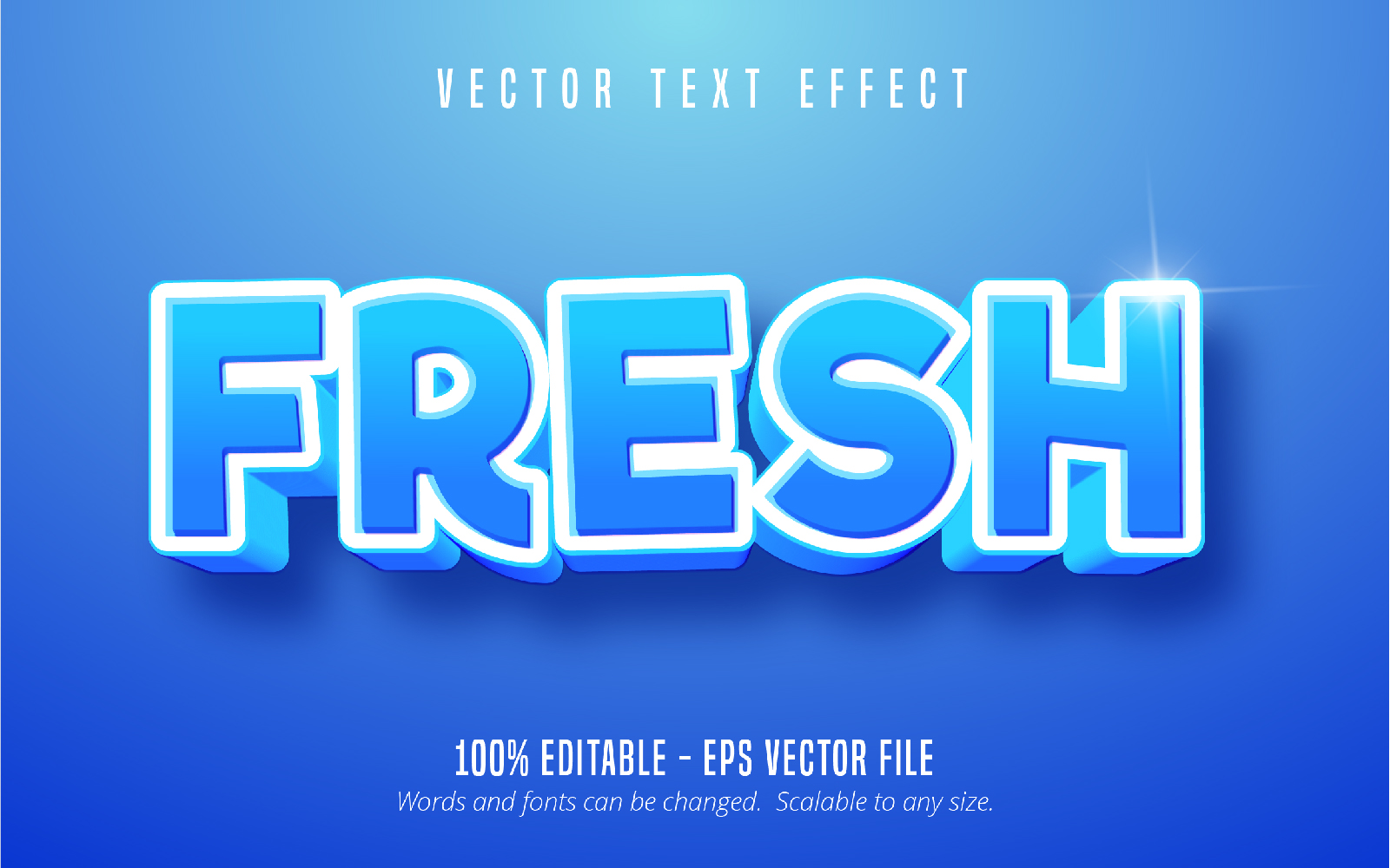 Fresh - Editable Text Effect, Cartoon And Comic Text Style, Graphics Illustration