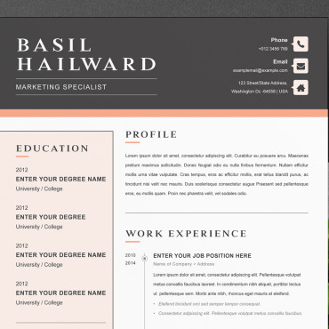 Template Clean Resume Templates 221853