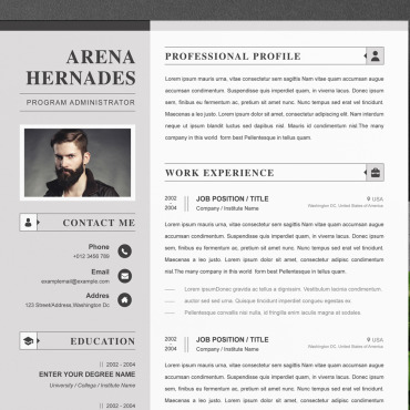 Template Clean Resume Templates 221880