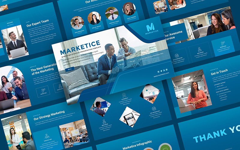 Marketice - Marketing Strategy & Agency Presentation Keynote Template