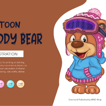 Bear Cartoon Vectors Templates 222199
