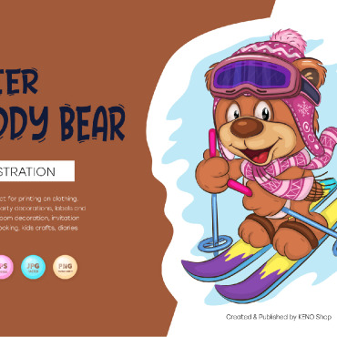 Bear Cartoon Vectors Templates 222200