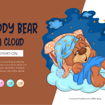 Bear Cartoon Vectors Templates 222201