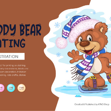 Bear Cartoon Vectors Templates 222204
