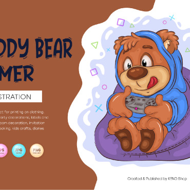 Bear Cartoon Vectors Templates 222205