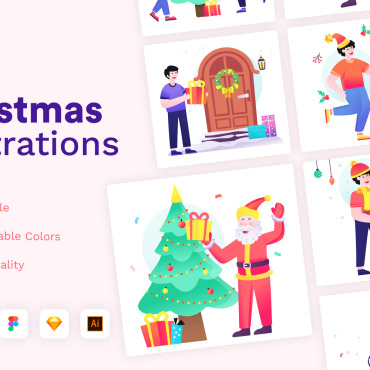 Illustrations Christmas Illustrations Templates 222385
