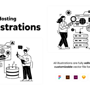 Services Data Illustrations Templates 222386